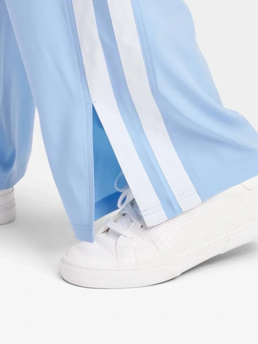 JOY LAB Light Blue Women's Lounge Pants - Relaxed Drawstring Sweatpants - Picture 3 of 5